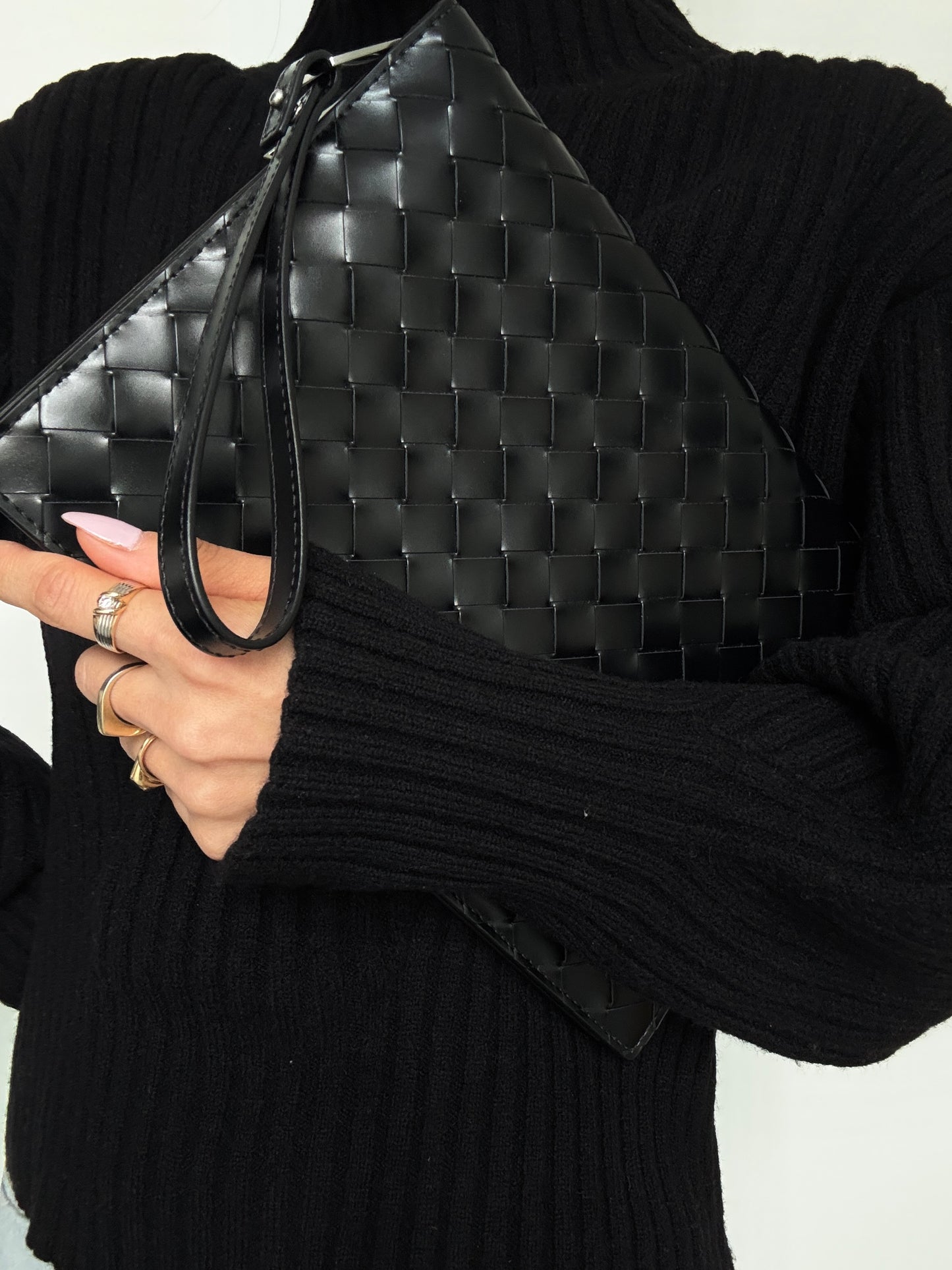 Bottega Veneta Intrecciato Document Case With Wristlet
