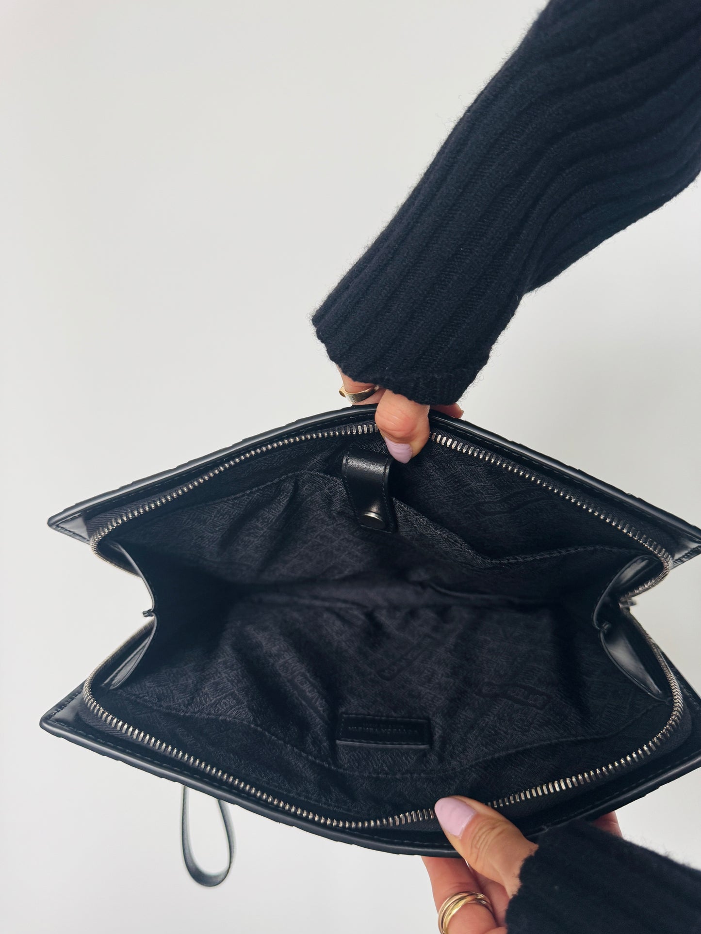 Bottega Veneta Intrecciato Document Case With Wristlet
