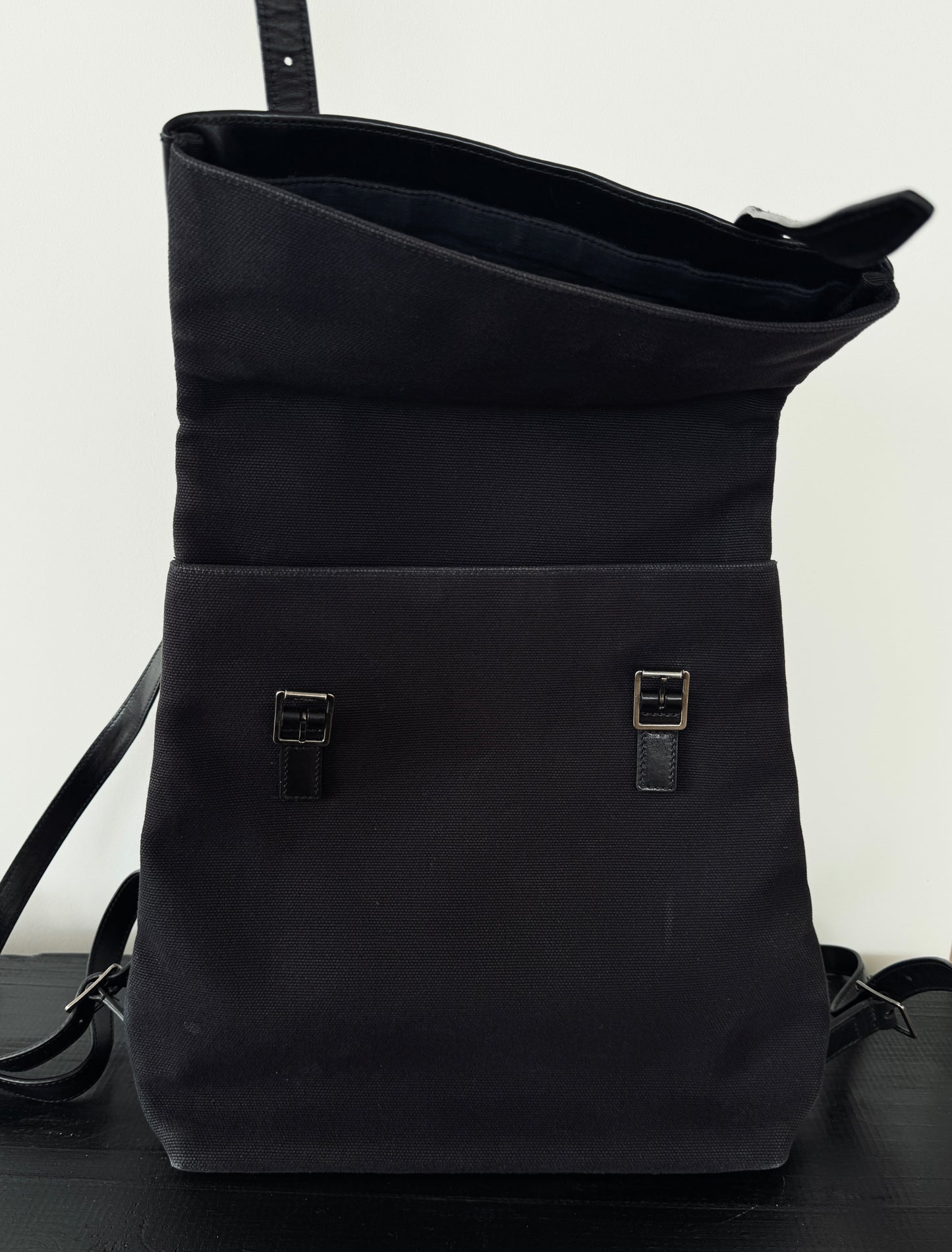 YSL Canvas and Leather Backpack