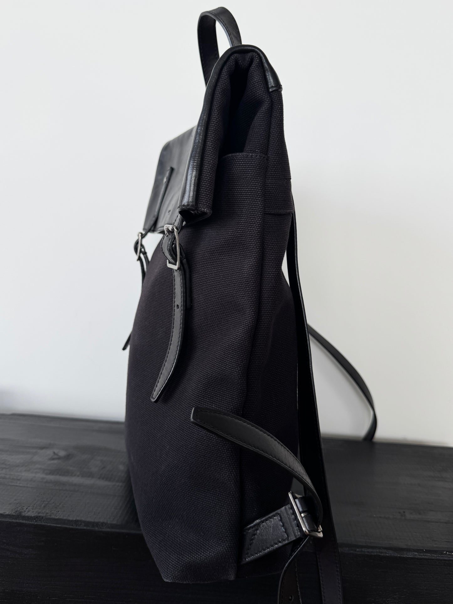 YSL Canvas and Leather Backpack