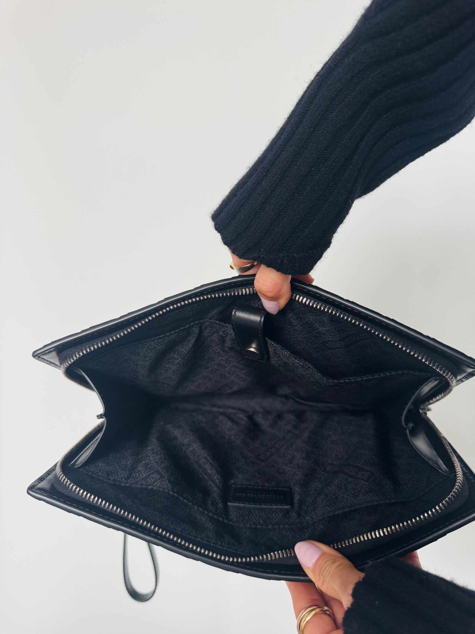 Bottega Veneta Intrecciato Document Case With Wristlet