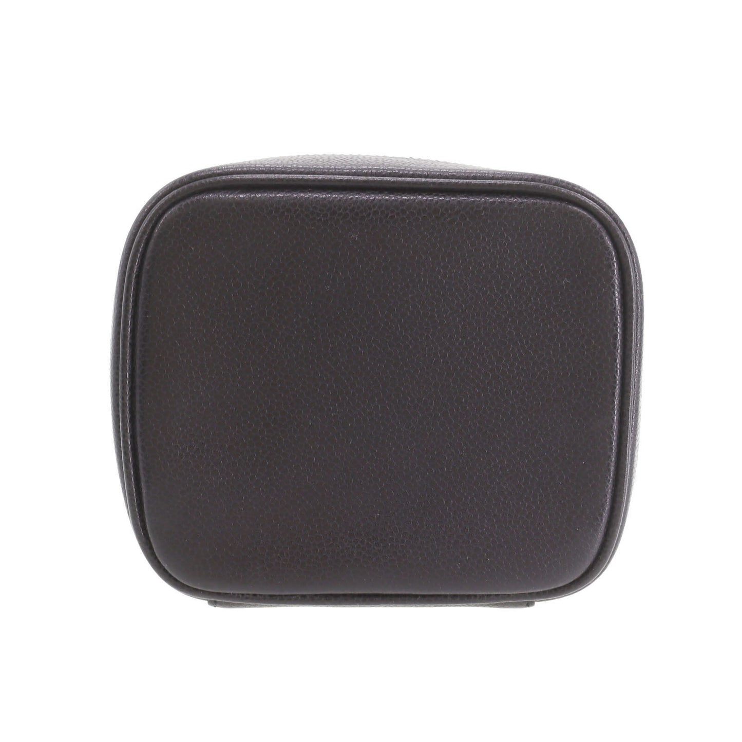 CHANEL Black Caviar Leather CC Vanity Case Bag