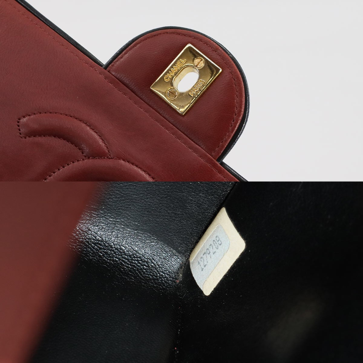 Vintage Chanel Matelassé Medium Red Leather Chain Shoulder Bag (1989-1991)