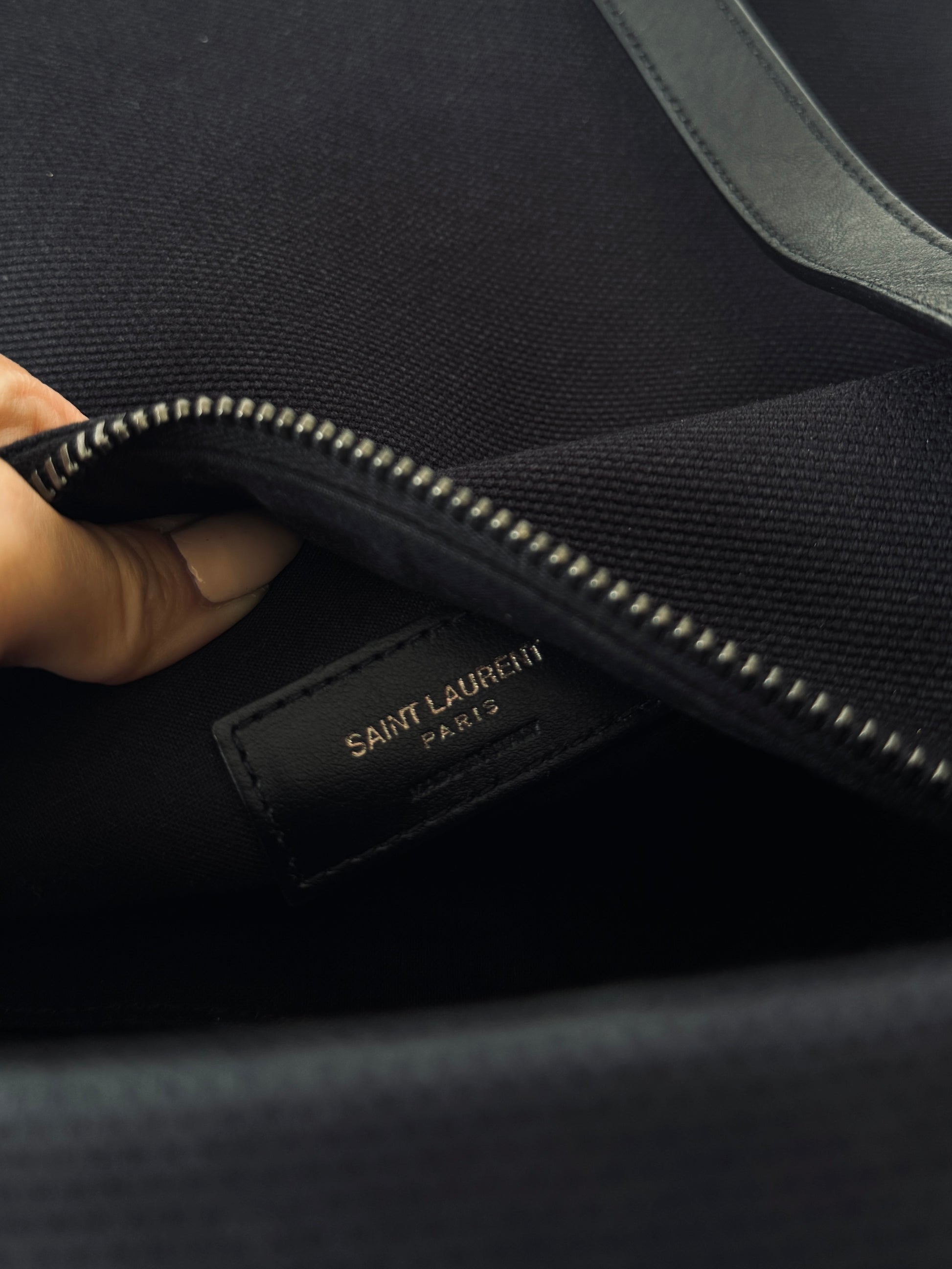 YSL Canvas and Leather Backpack