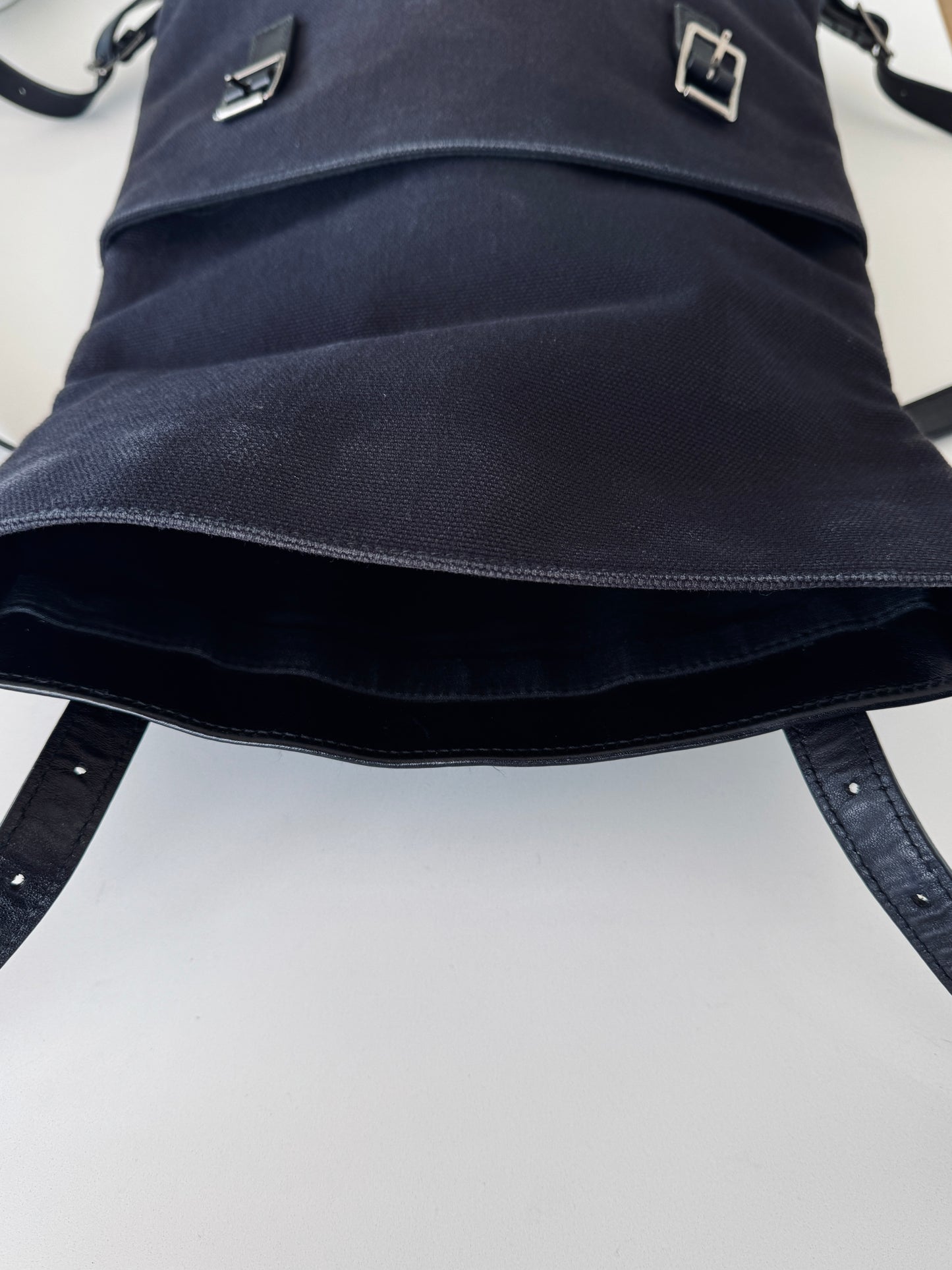 YSL Canvas and Leather Backpack