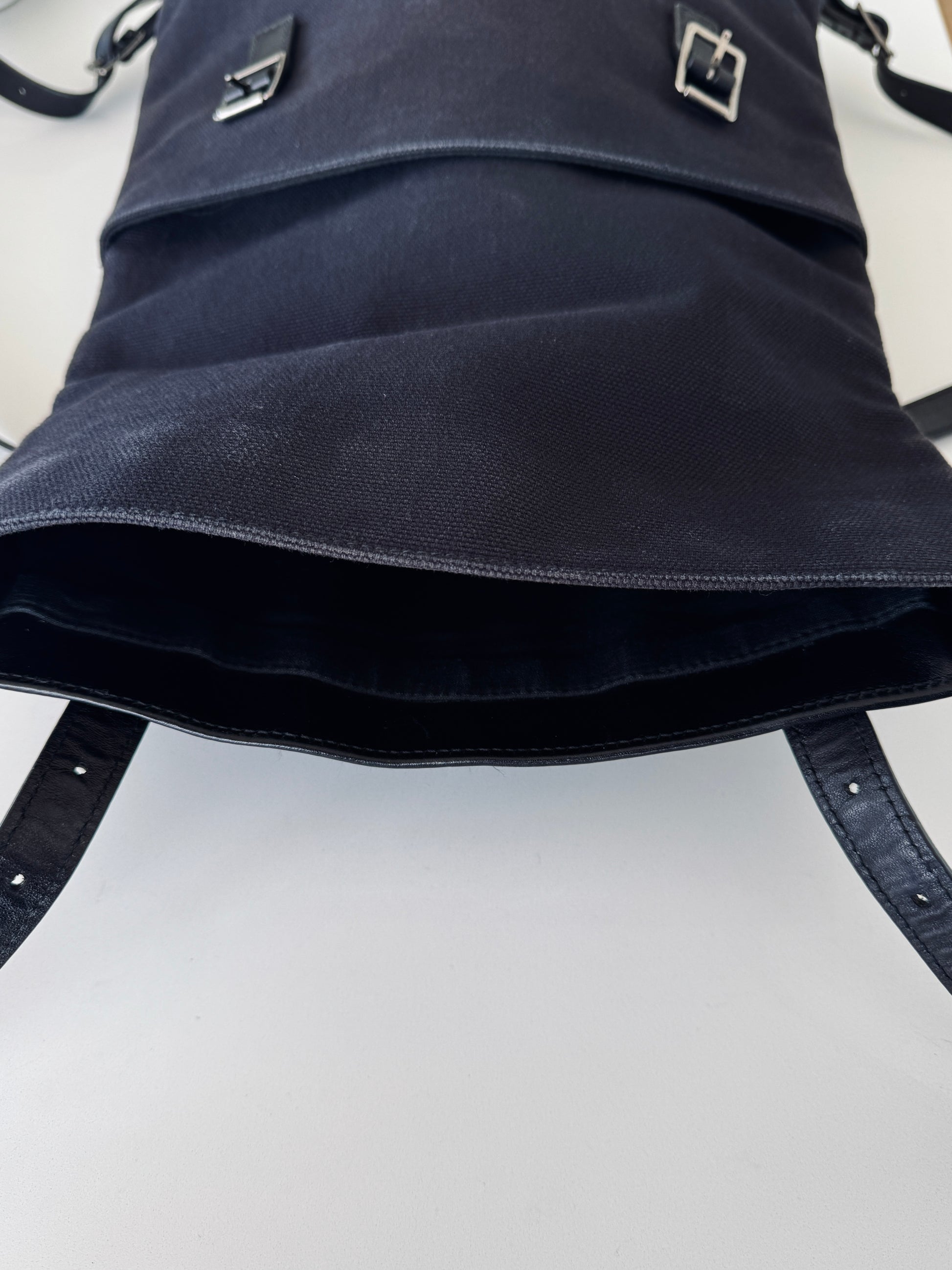 YSL Canvas and Leather Backpack