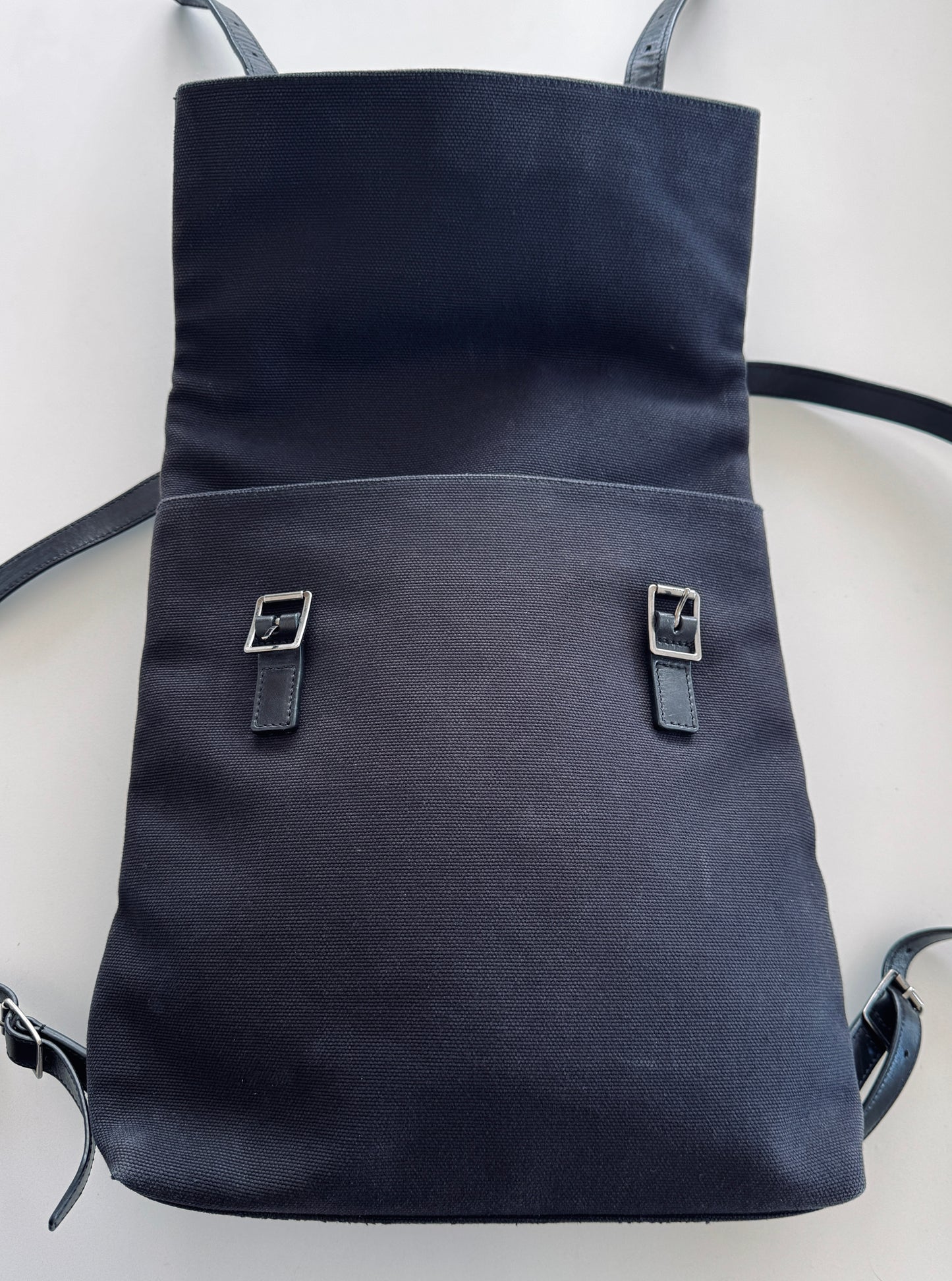 YSL Canvas and Leather Backpack